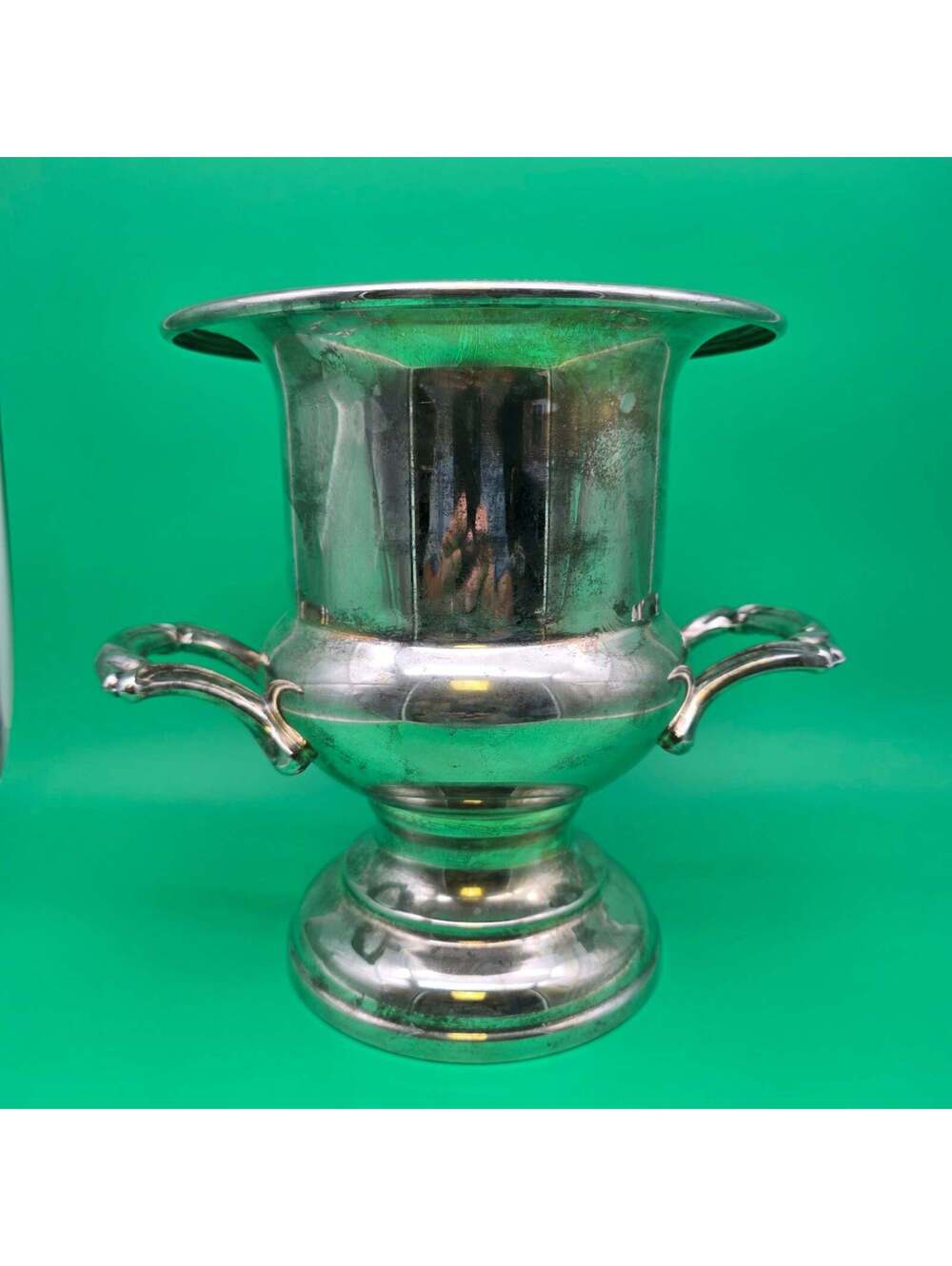 Vintage Oneida Silver Plated Champagne Ice Bucket Chiller Urn Trophy Handles - Picture 3 of 10